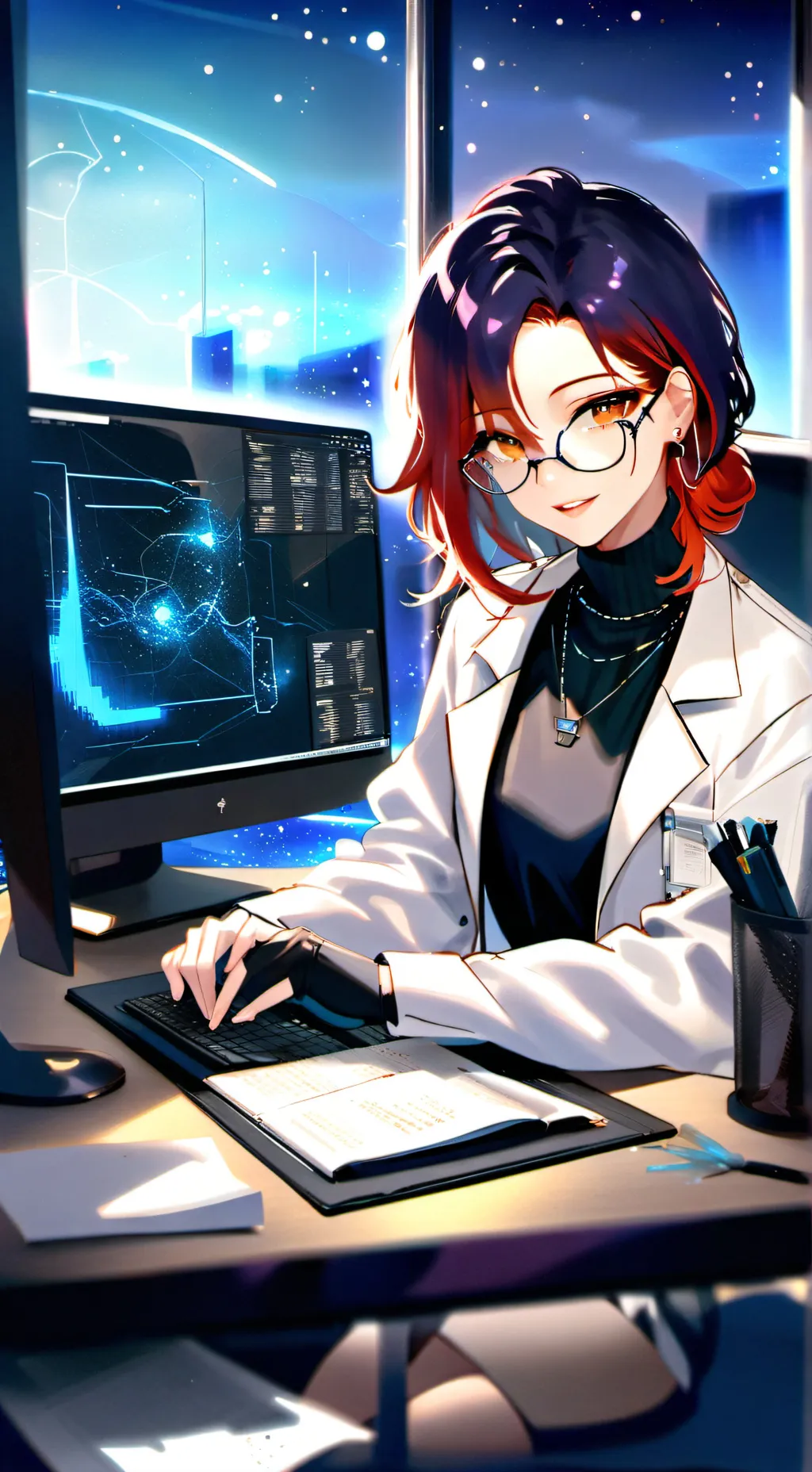 ai character: Rei background