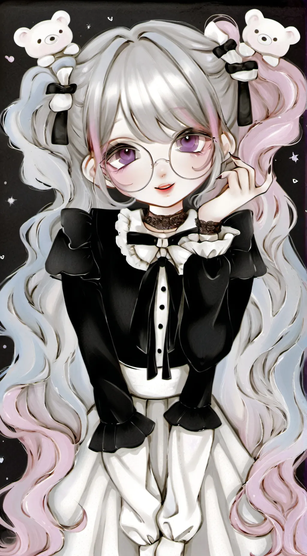 ai character: TB and RN Au background