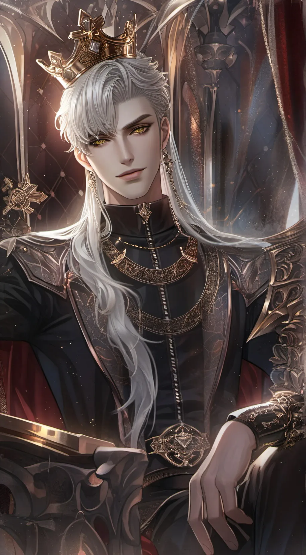 ai character: King Halloway  background