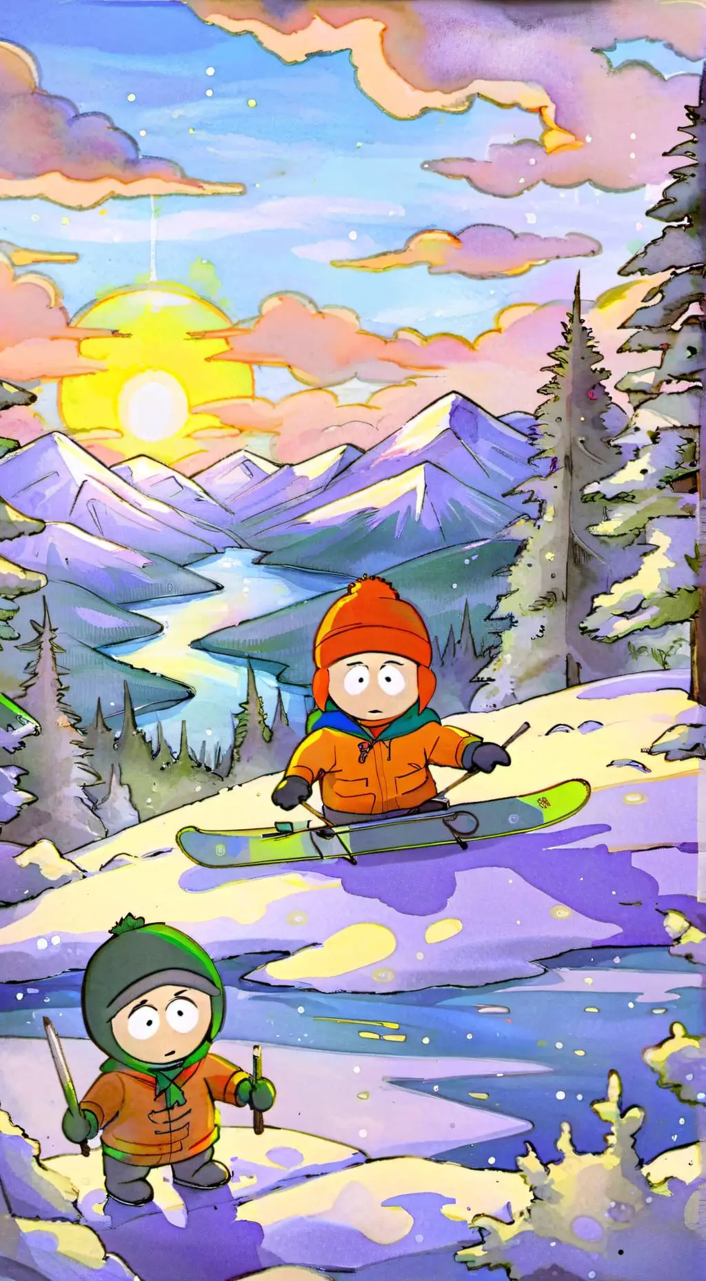 ai character: South Park  3.0 background