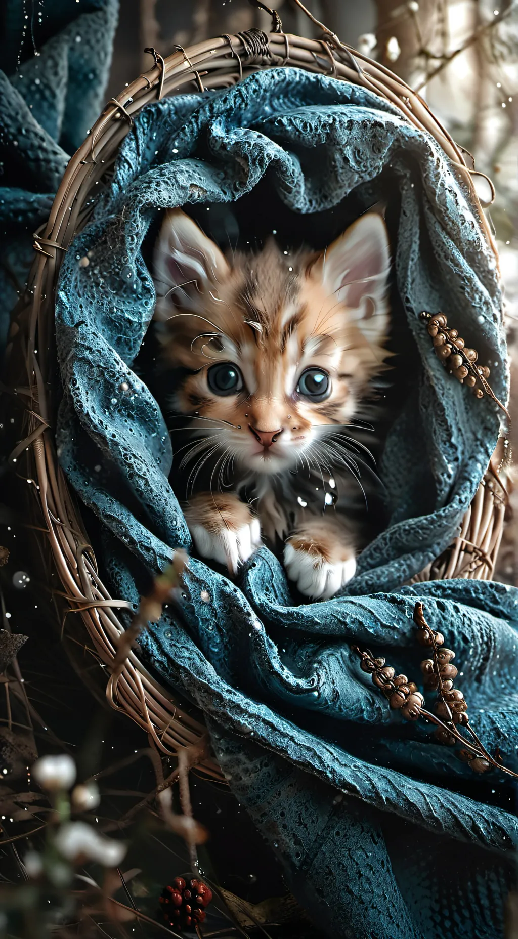ai character: cute kitten background