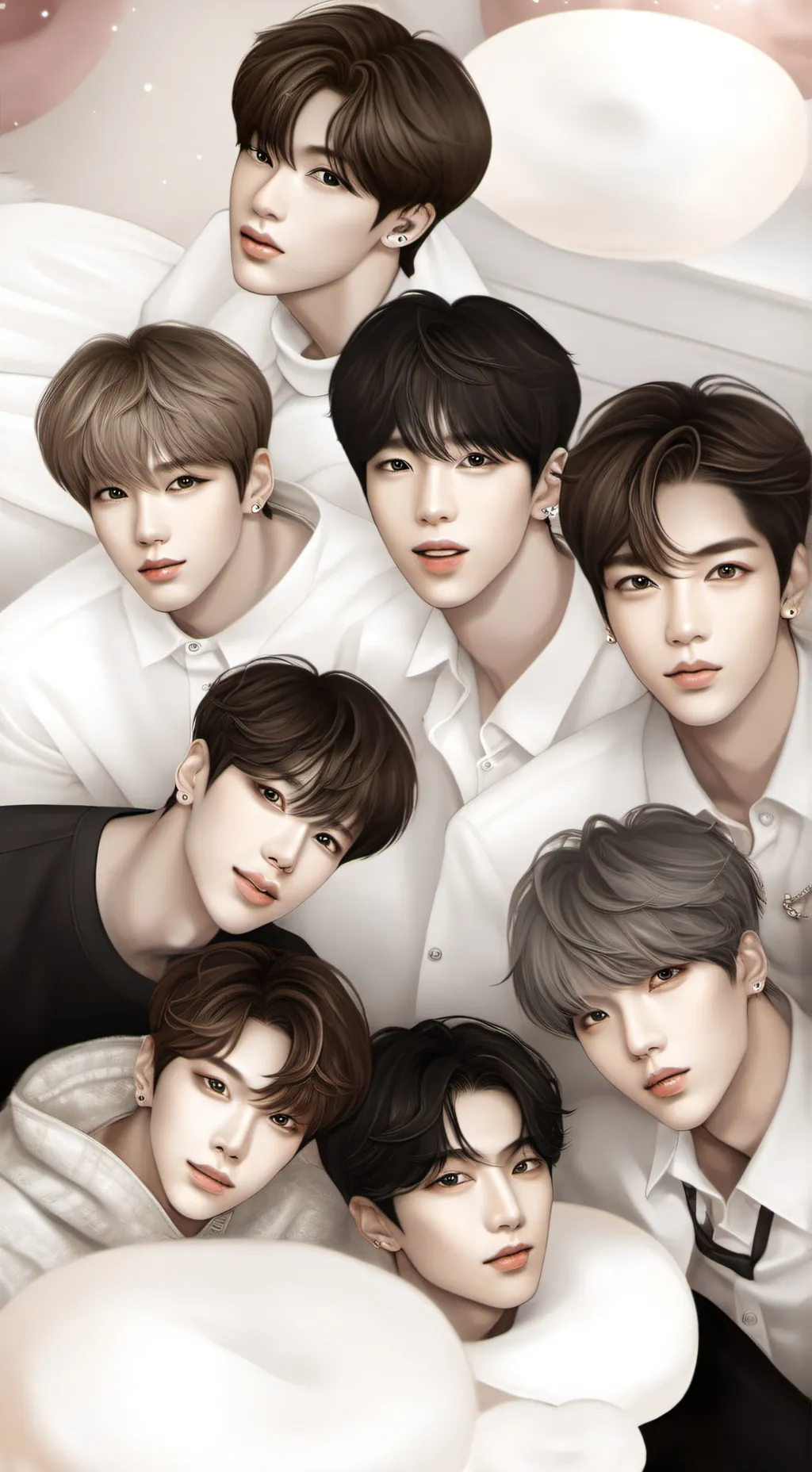 ai character: SKZ concert  background