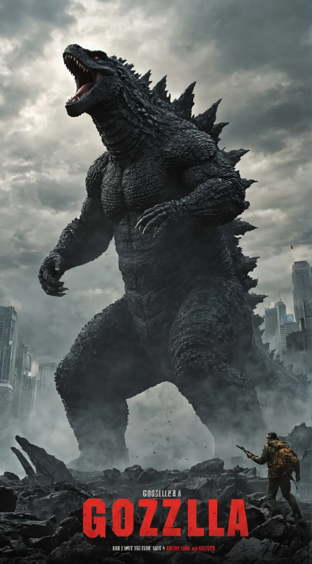 ai character: Godzilla(fortnite) background