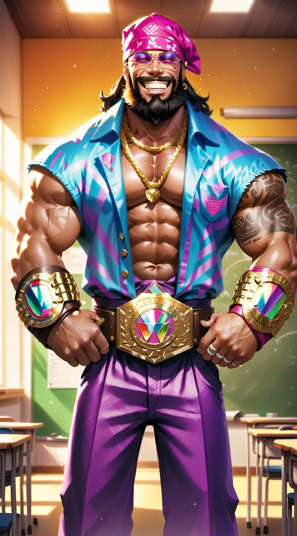 ai character: Mr. Randy Savage background