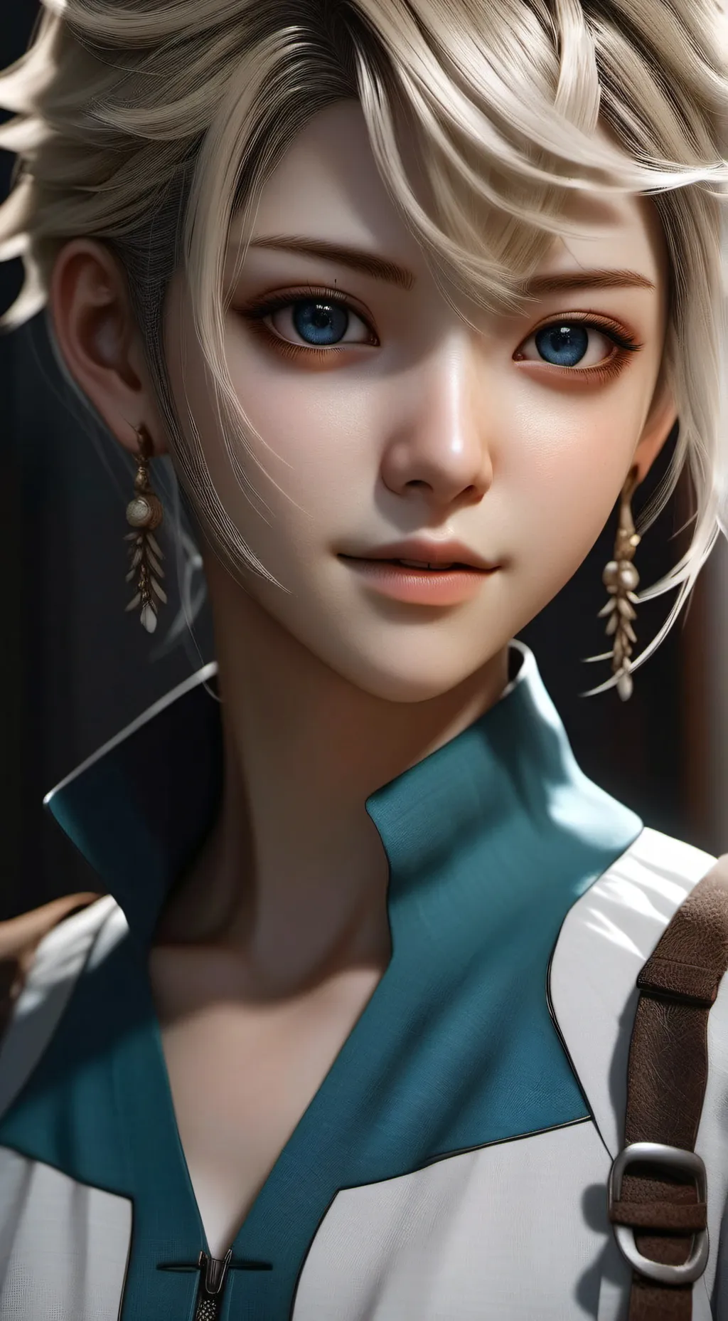 ai character: Blonde-streaked Ri background