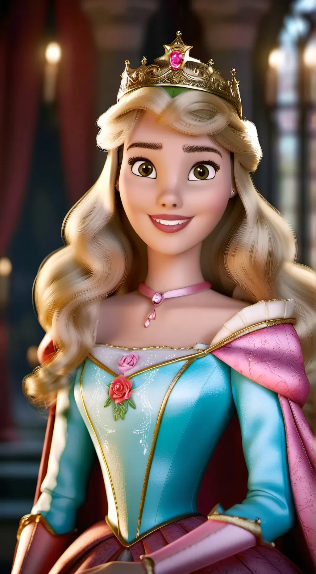 ai character: Princess Aurora  background