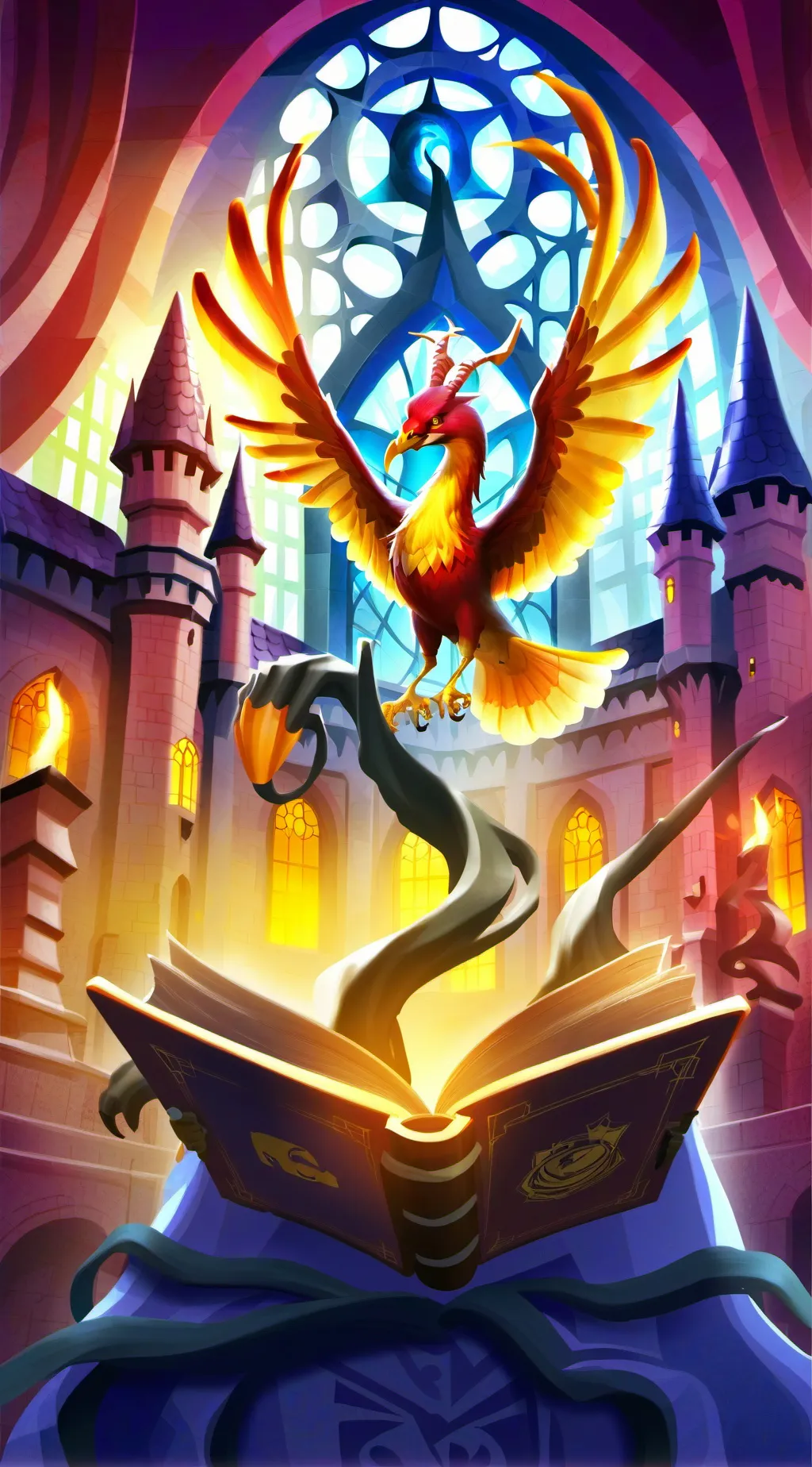 ai character: Hogwarts background
