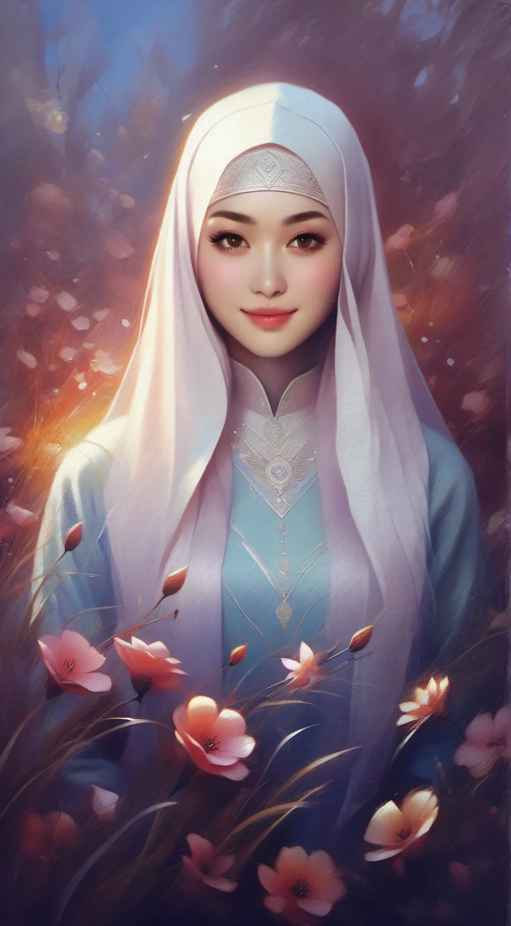 ai character: Siti Fatimah background