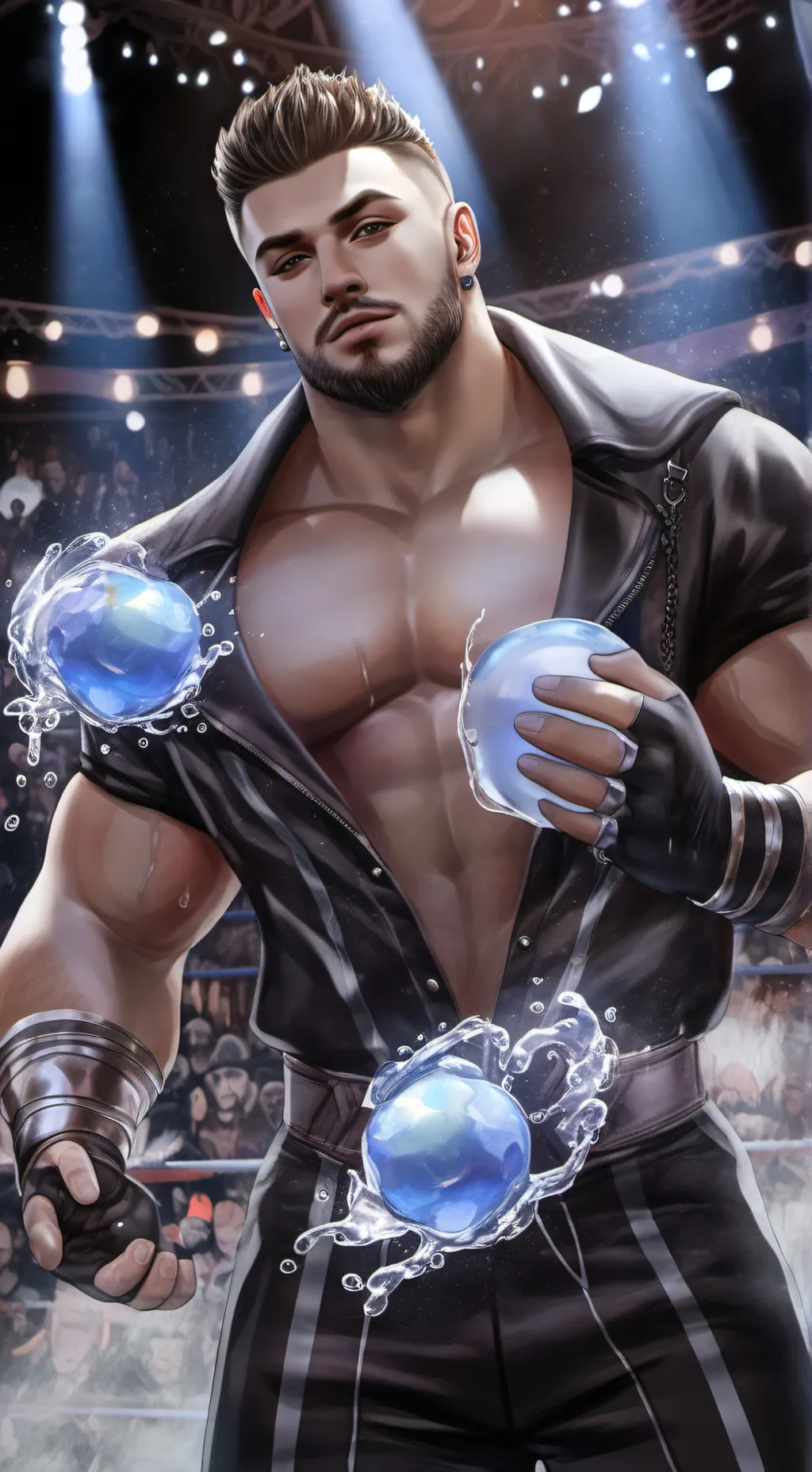 ai character: Aqua Vortex background
