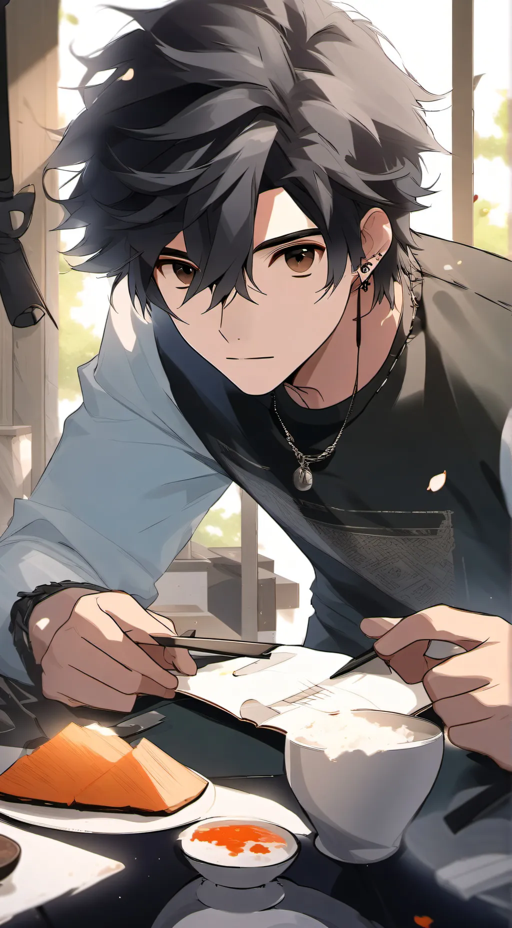 ai character: Garrett background
