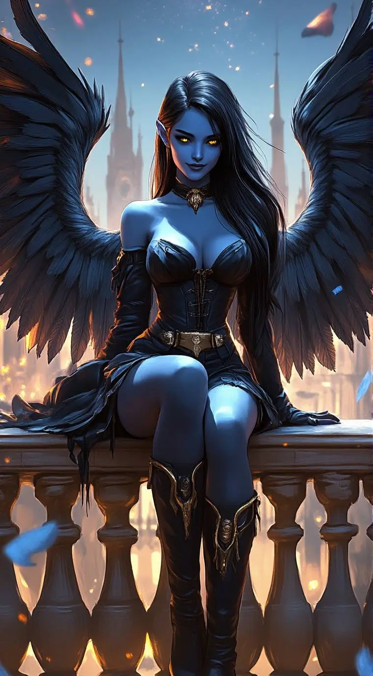 ai character: Zy'ra Raziim background