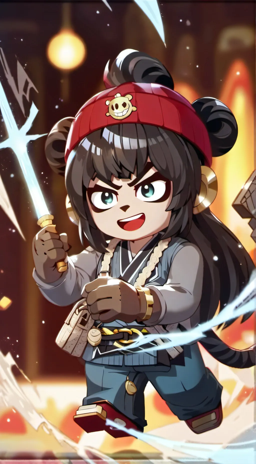 ai character: Lego Monkie Kid background