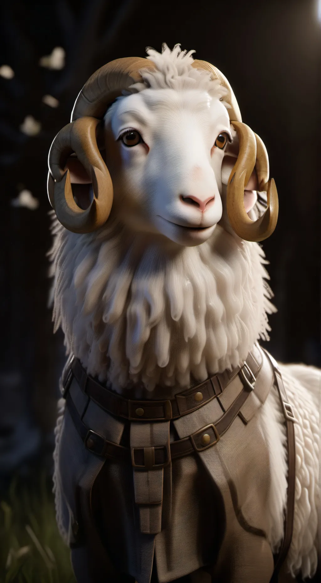 ai character: sheep background