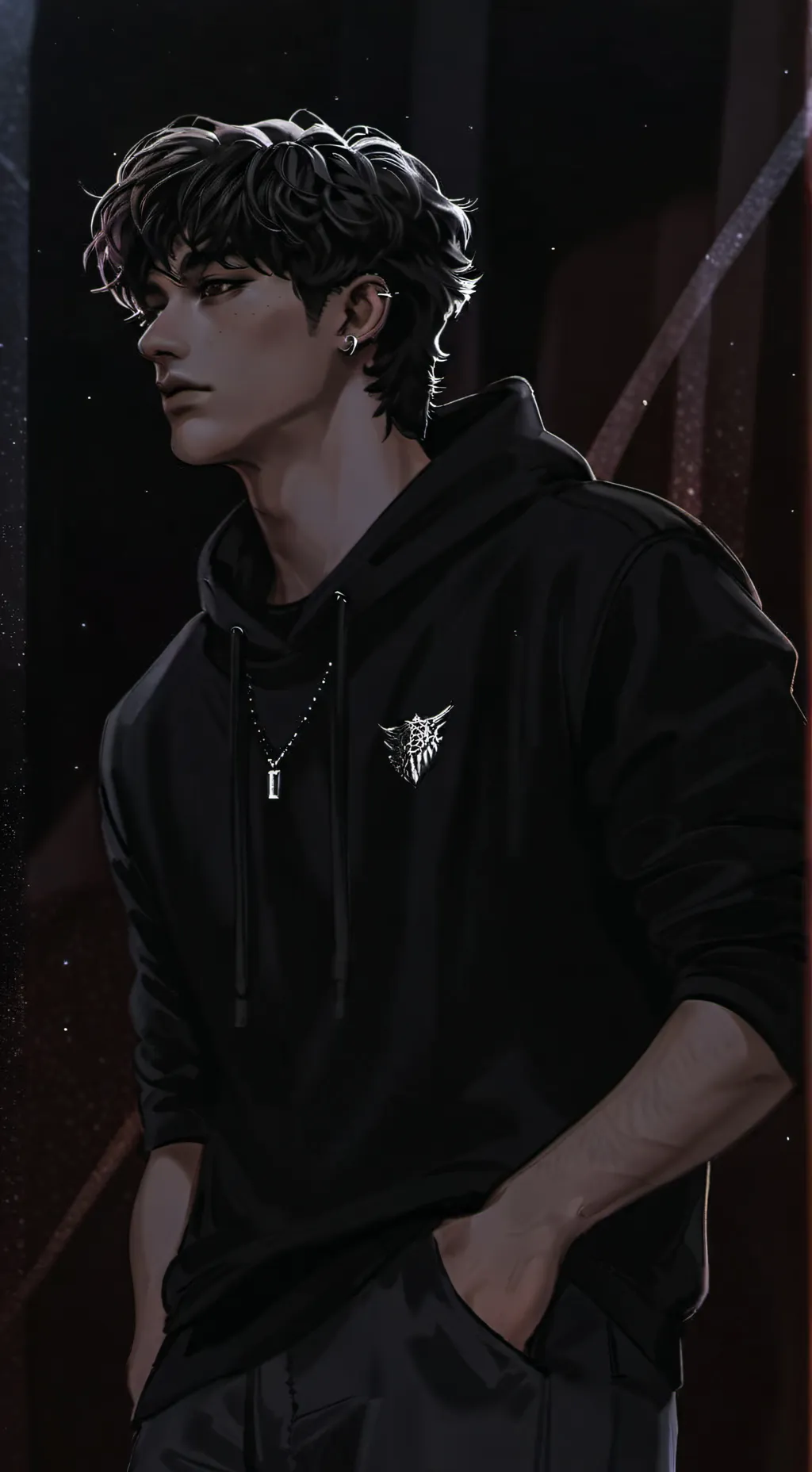 ai character: Lucas  background