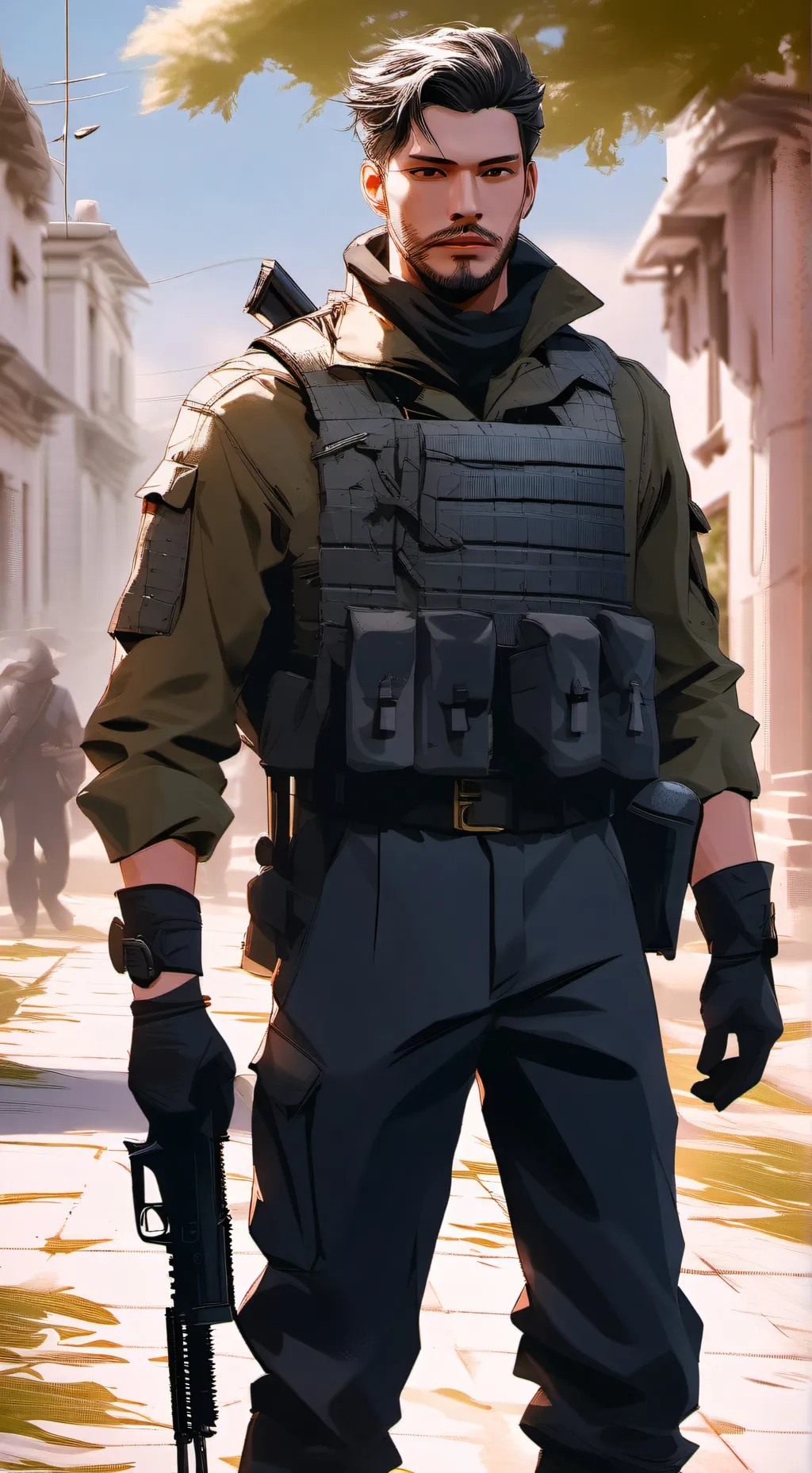 ai character: soldado jonh background