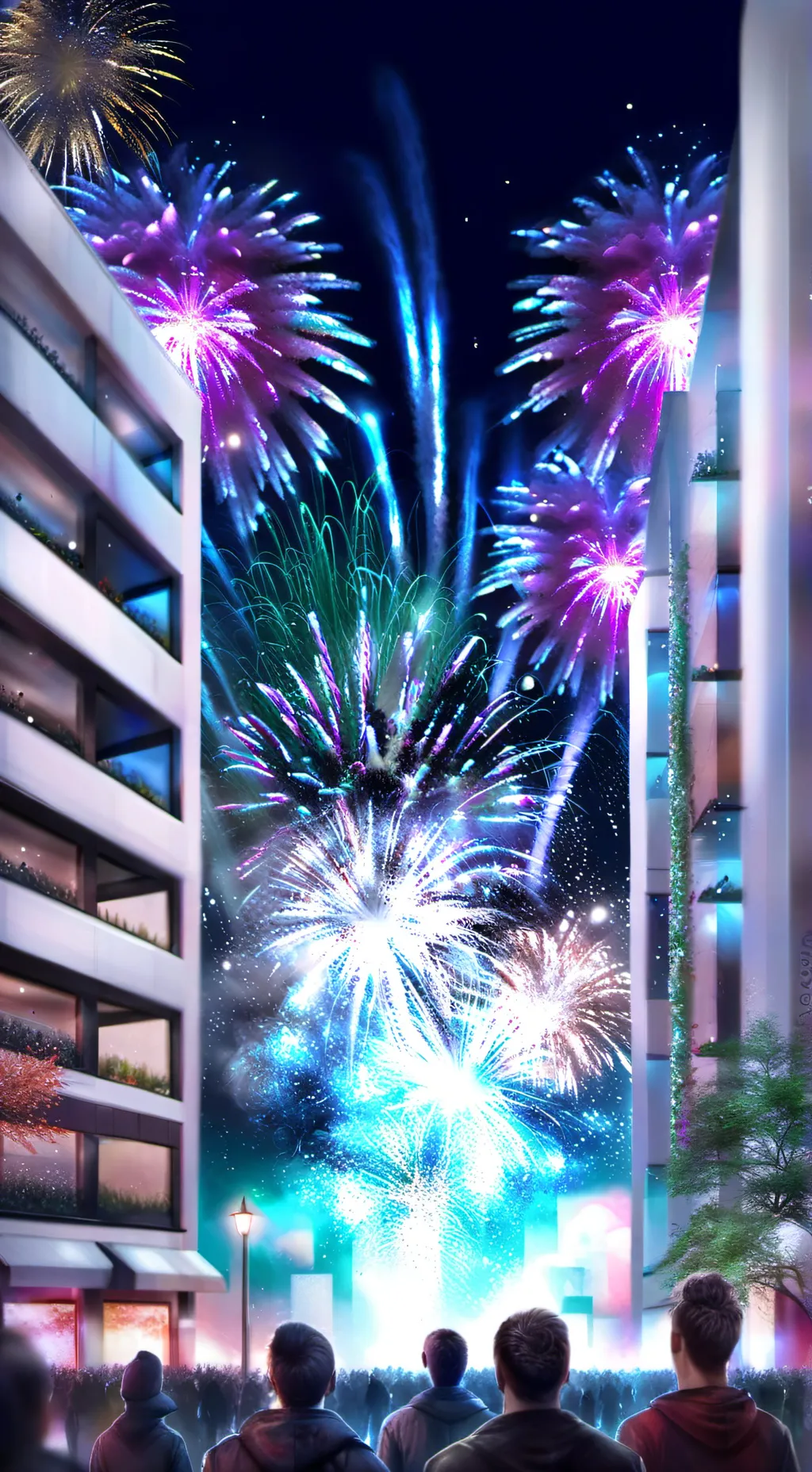 ai character: MHA NEW YEAR background