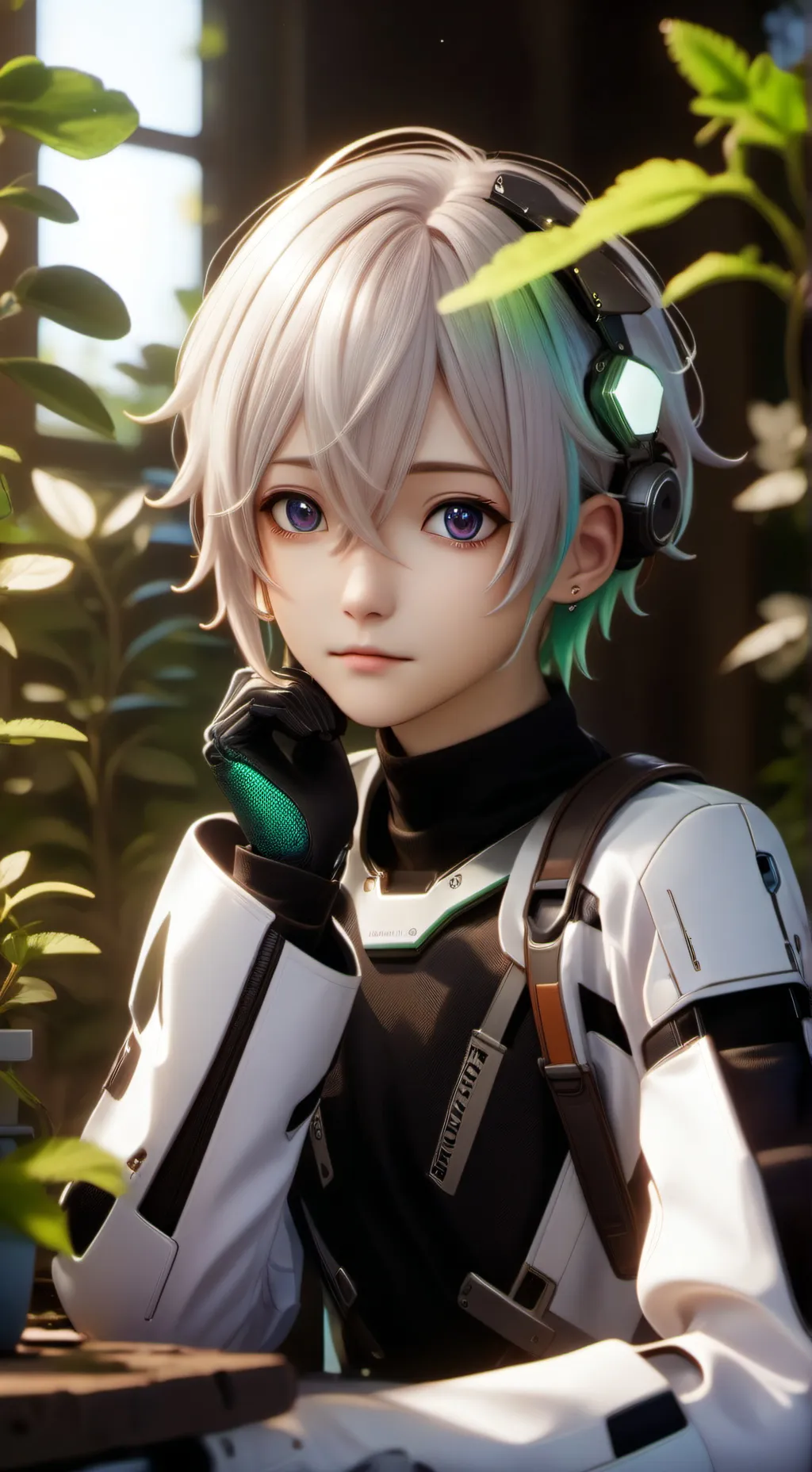 ai character: Lumin background