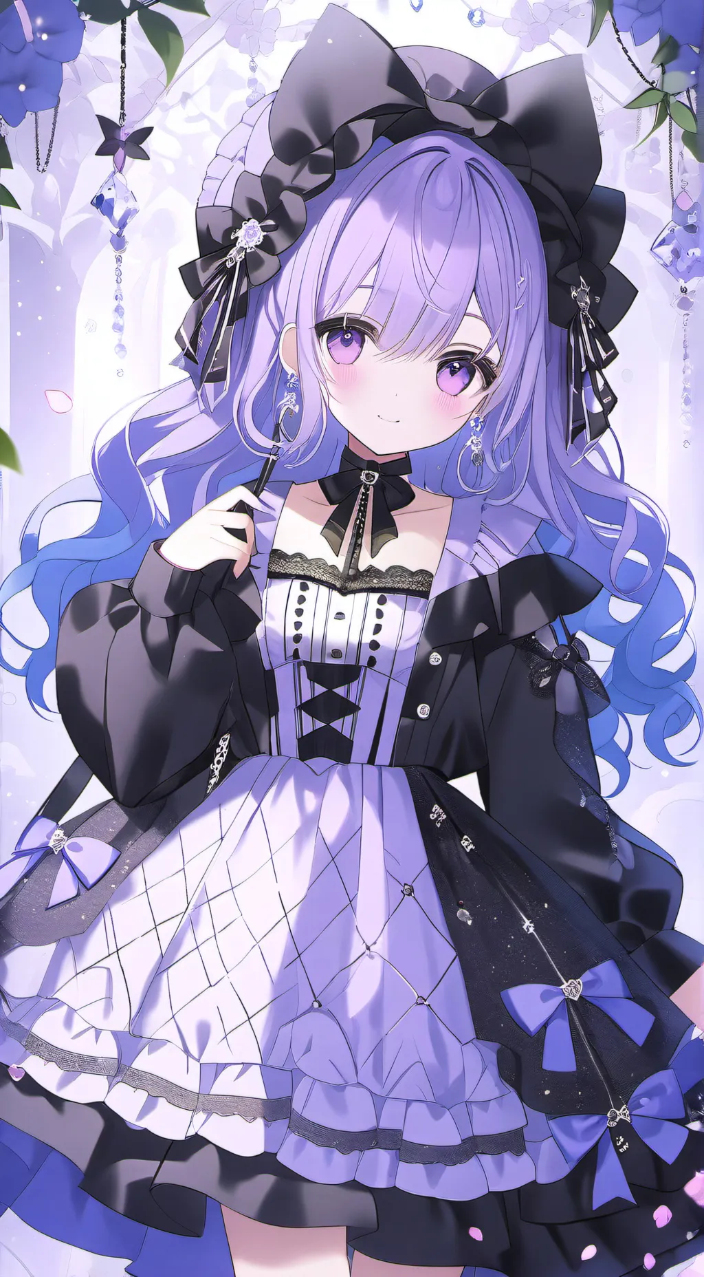 ai character: Kuromi  background