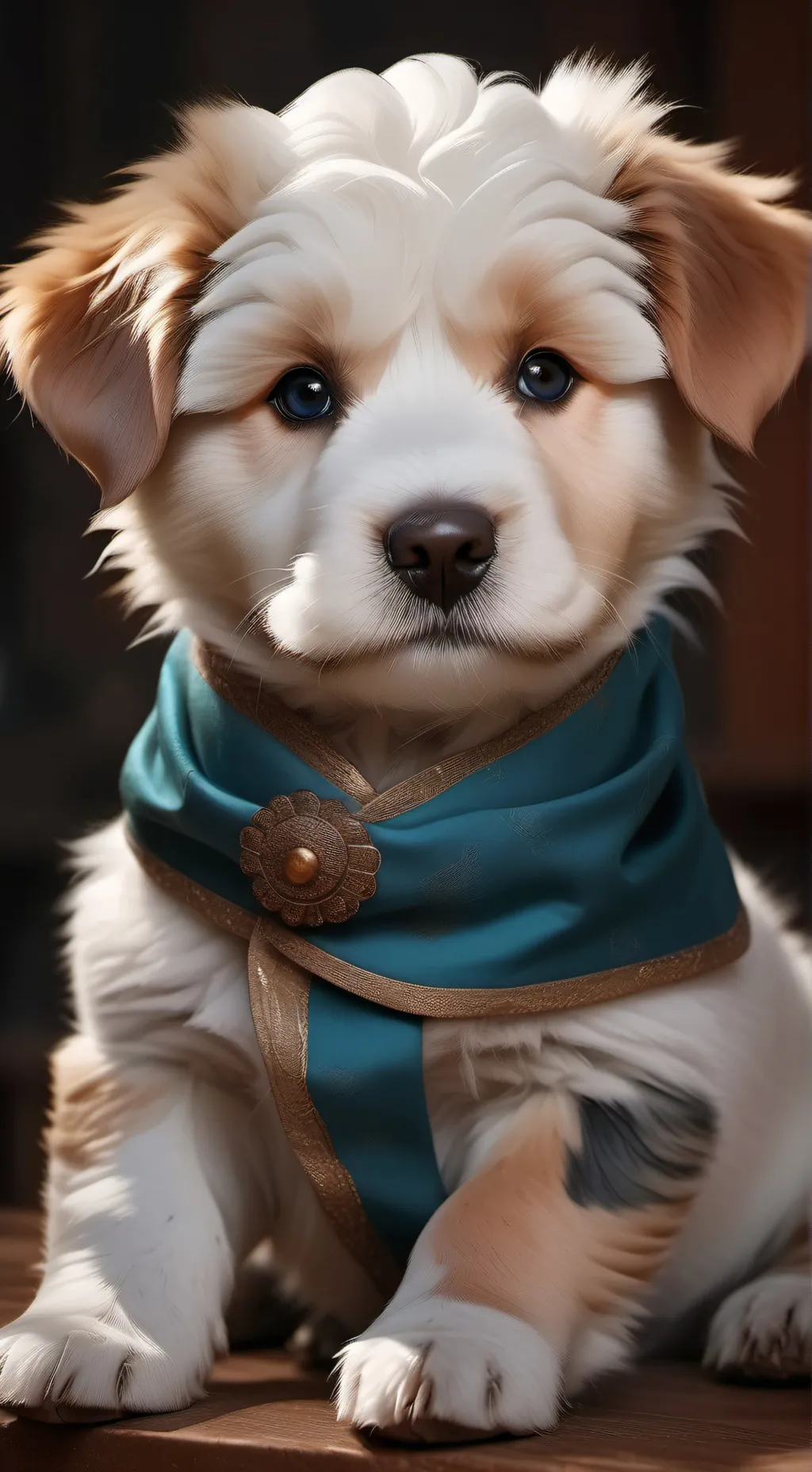 ai character: cute dog background
