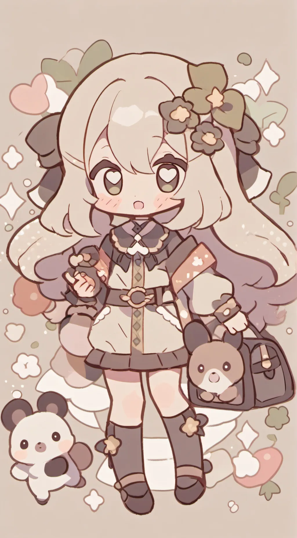 ai character: dw sleep over background
