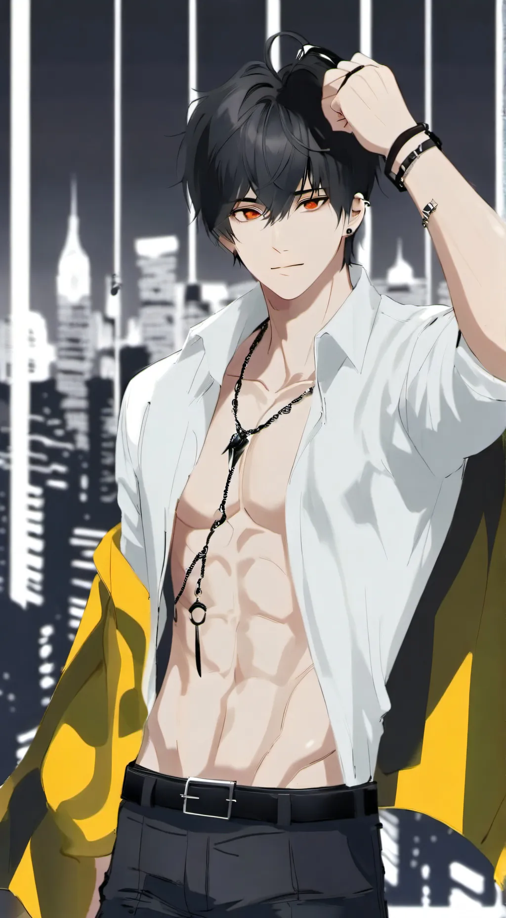 ai character: leo!  background