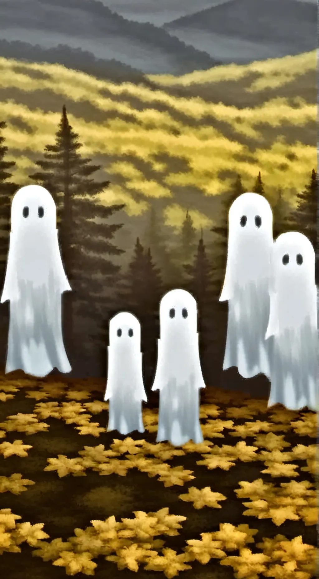 ai character: Haunted house  background