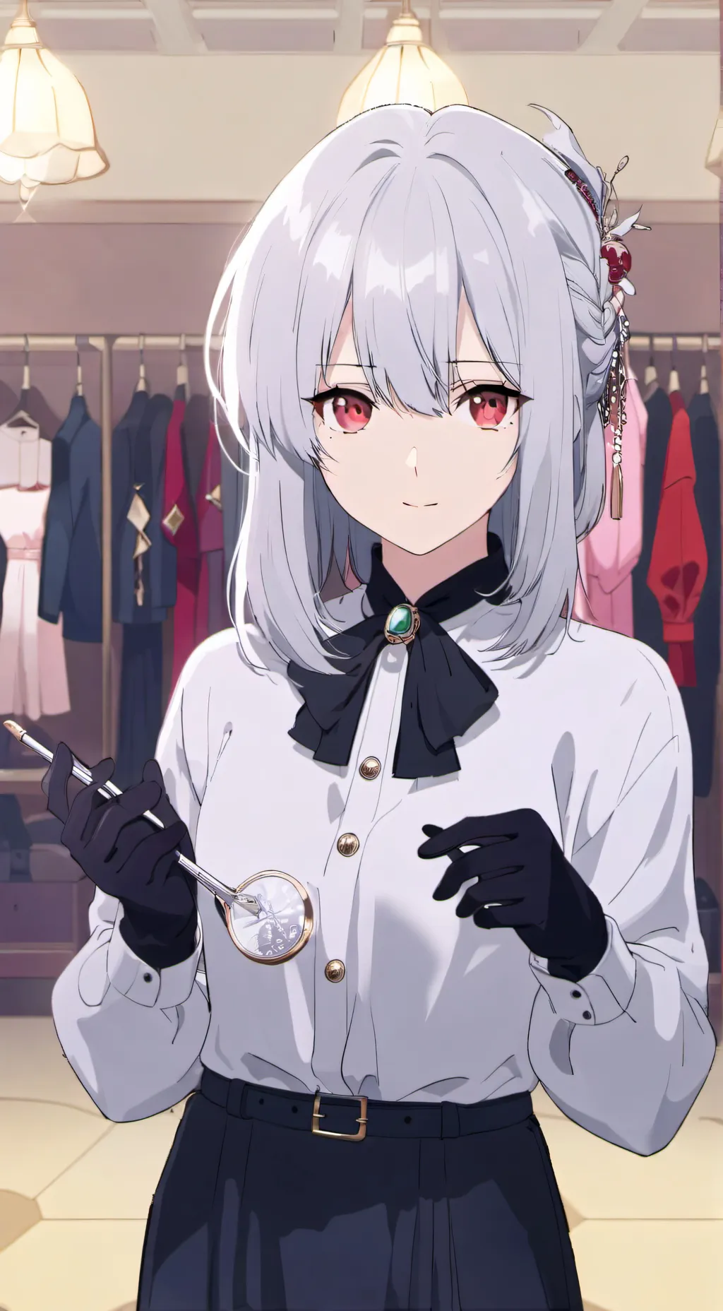 ai character: Service Becky background