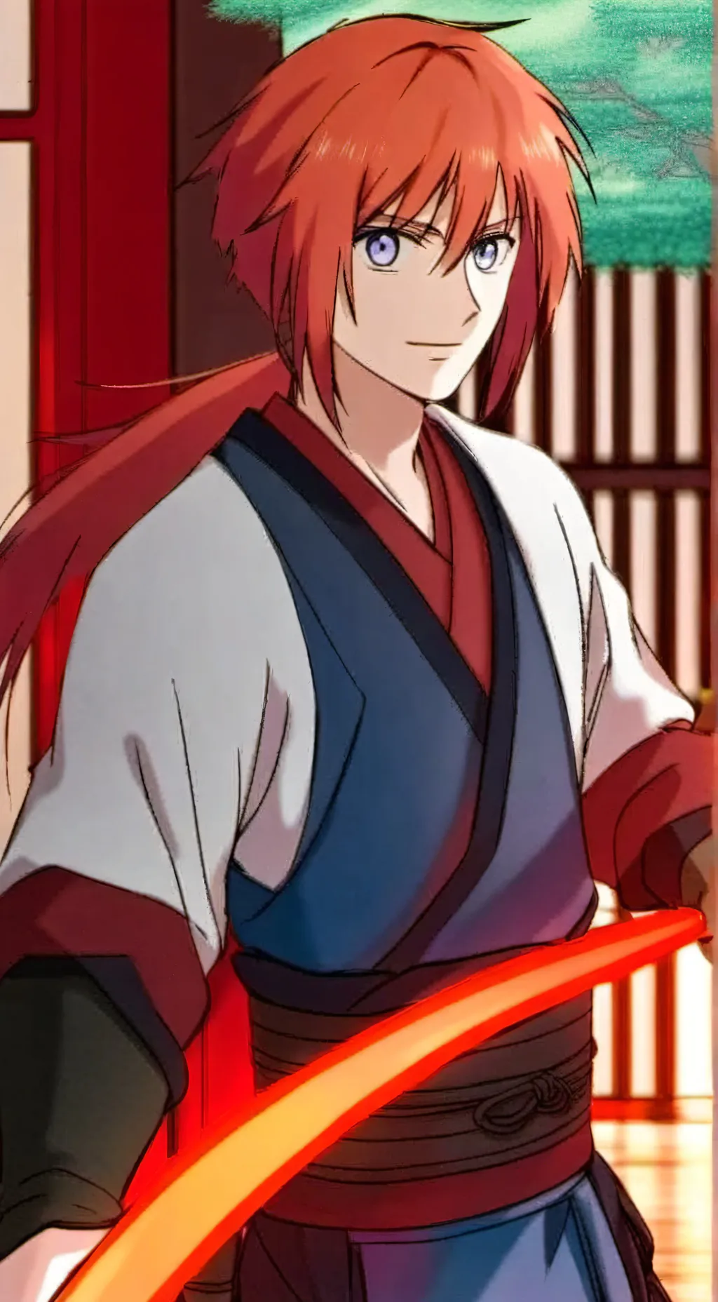 ai character: Kenshin himura background