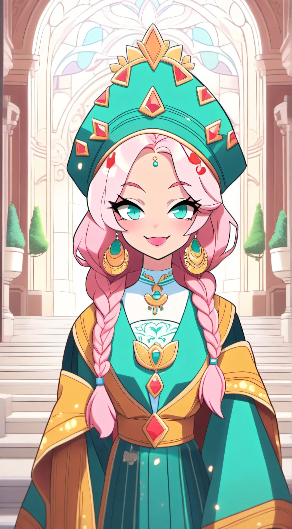 ai character: lovely  background