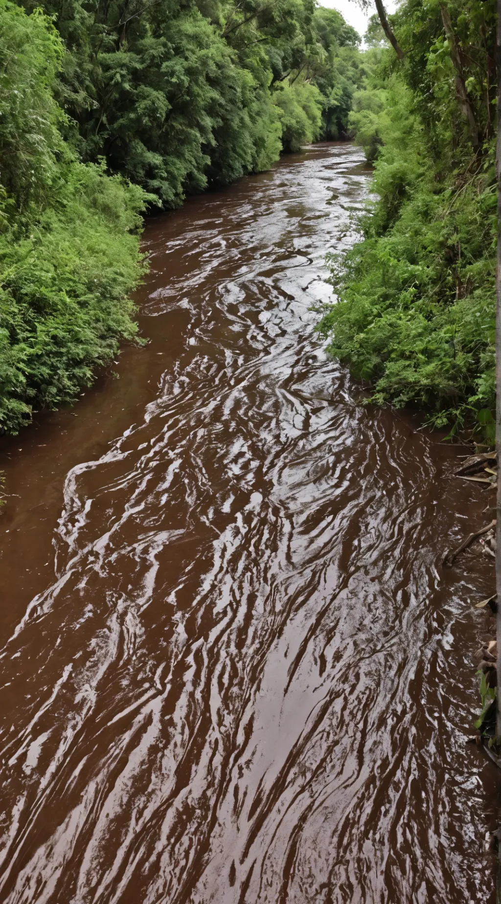 ai character: Chocolate River background