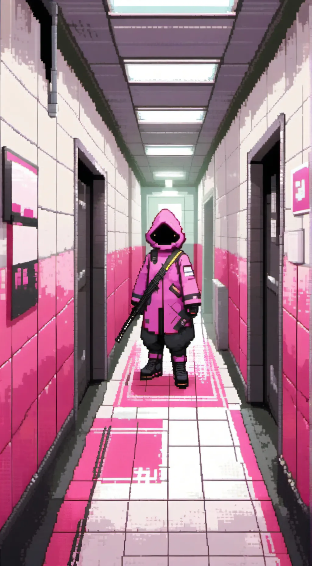ai character: squid game guards background