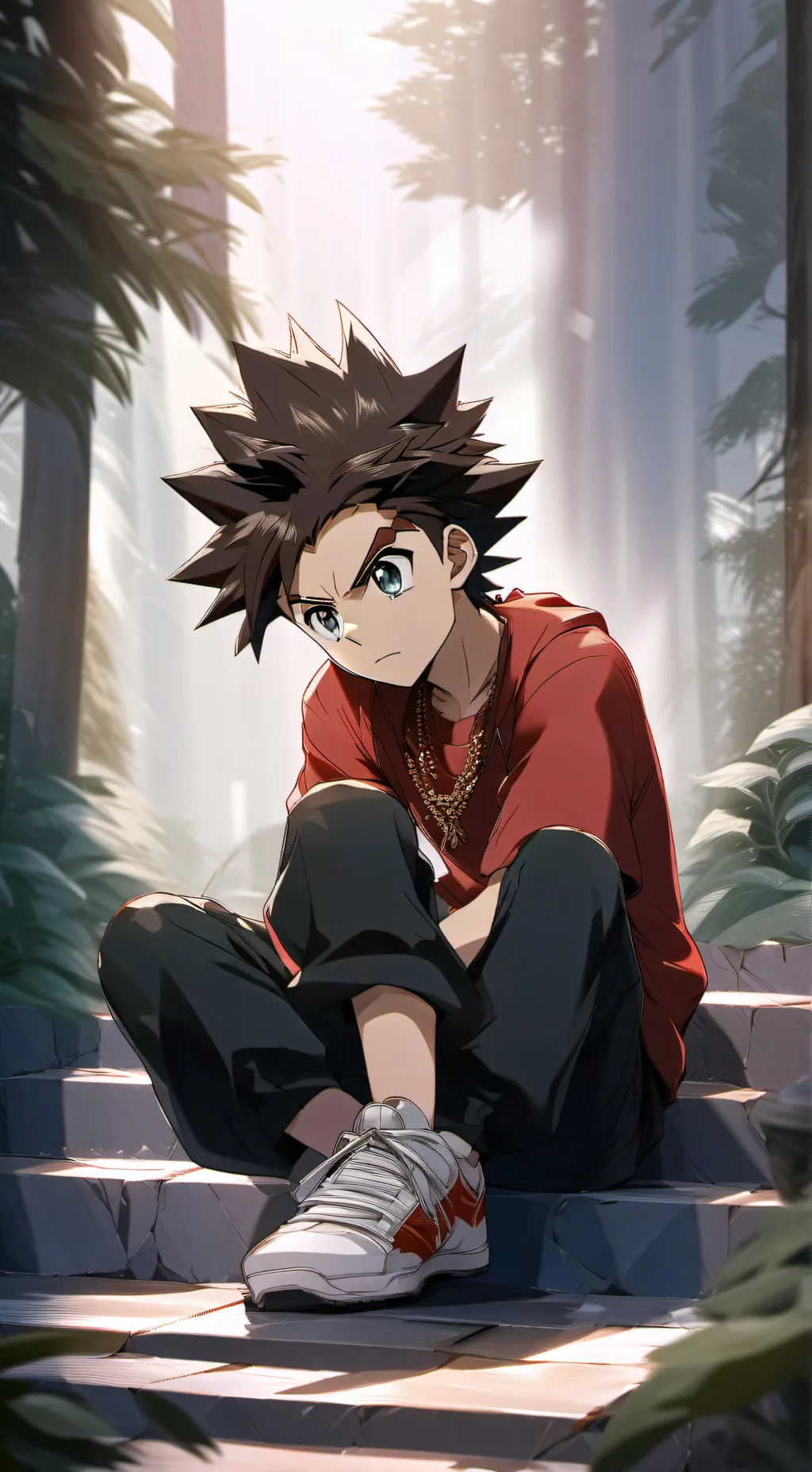 ai character: Aiger Akabane  background