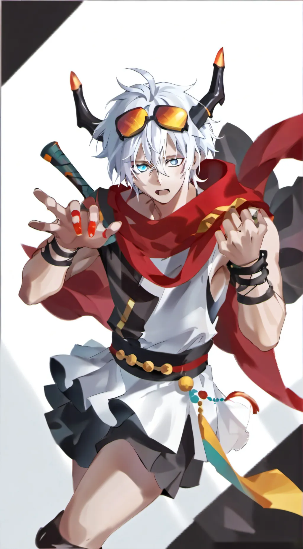 ai character: gojo kit kat background