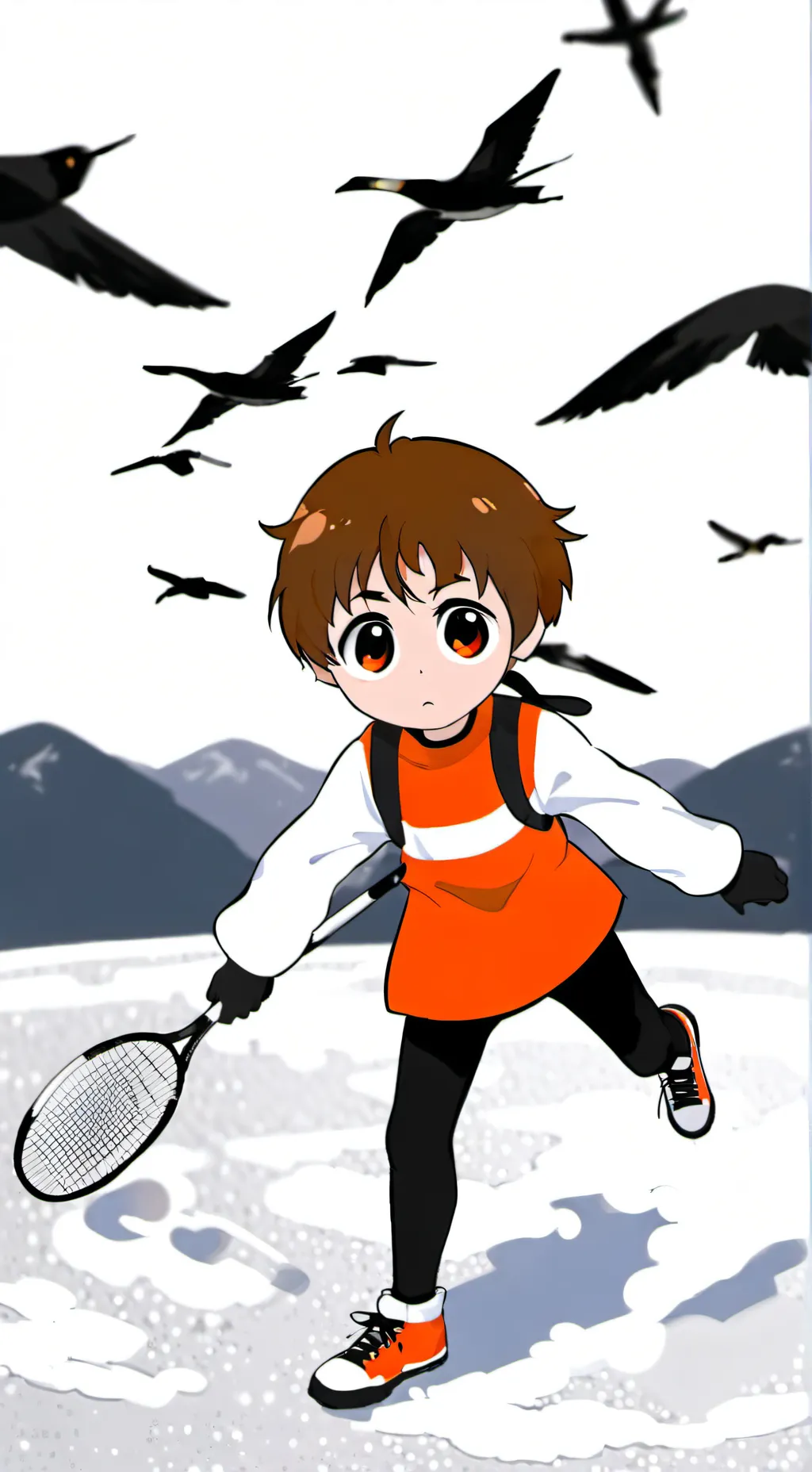 ai character: Le mangeur background