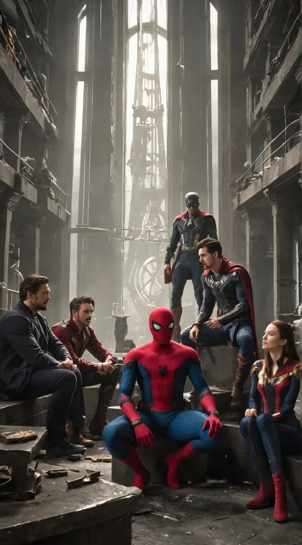 ai character: Spider man background