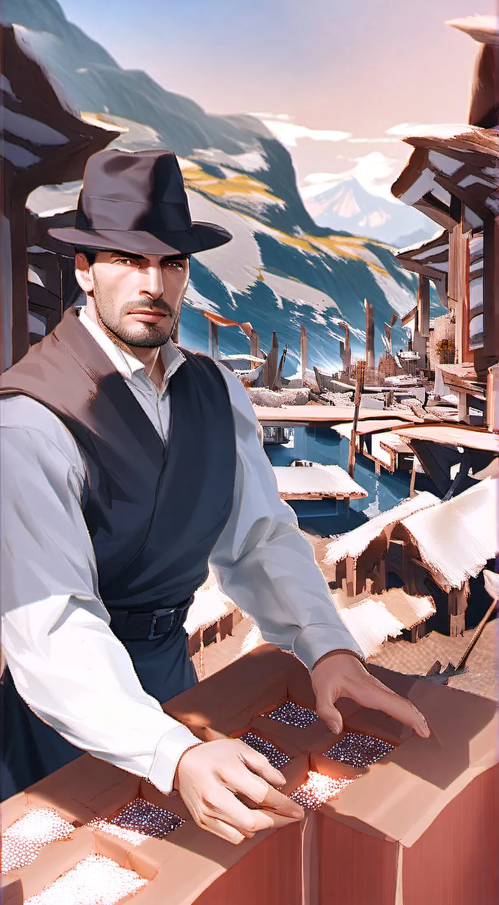 ai character: sınır görevlisi background