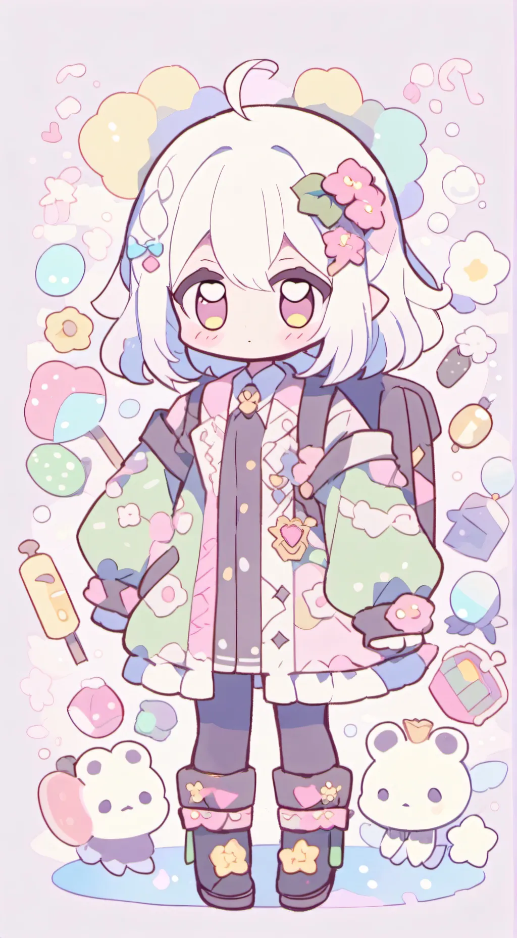 ai character: персик background