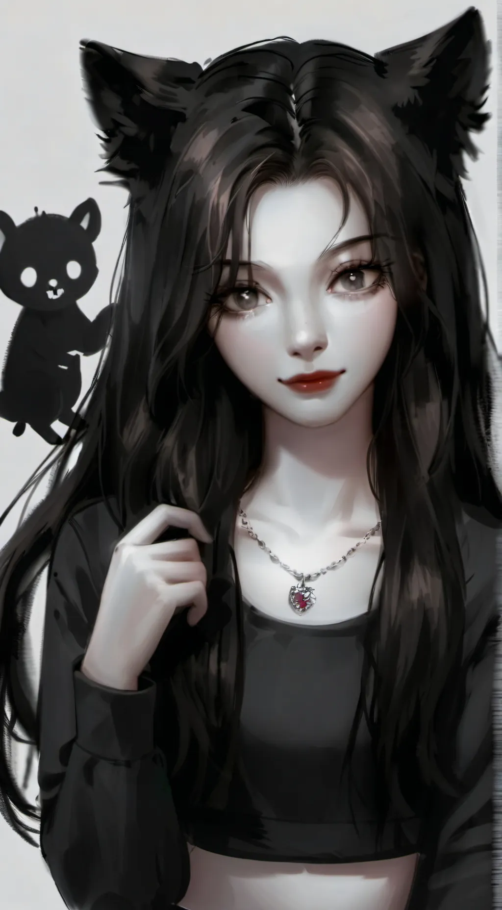 ai character: Ghost friend background