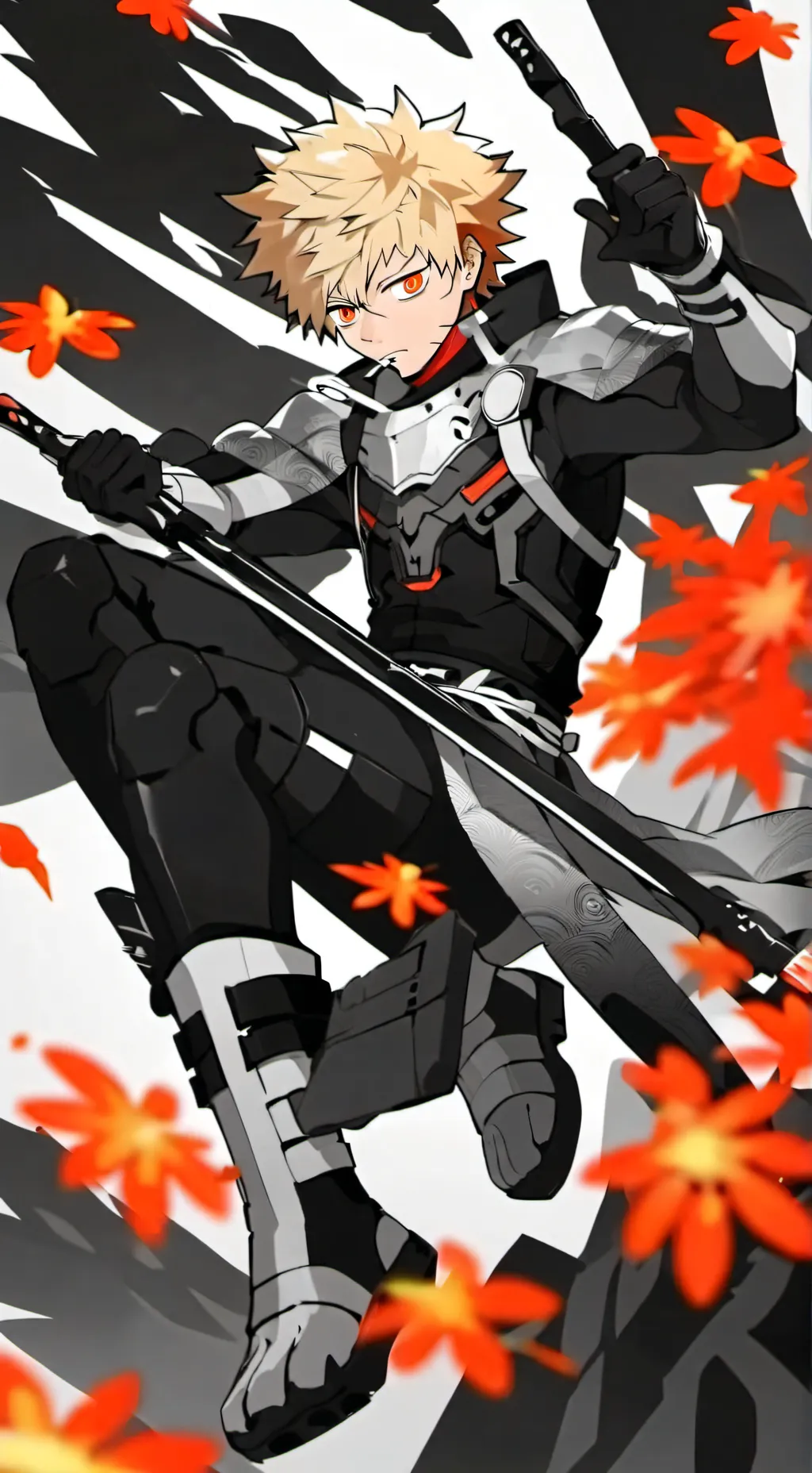 ai character: Katsuki bakugou background