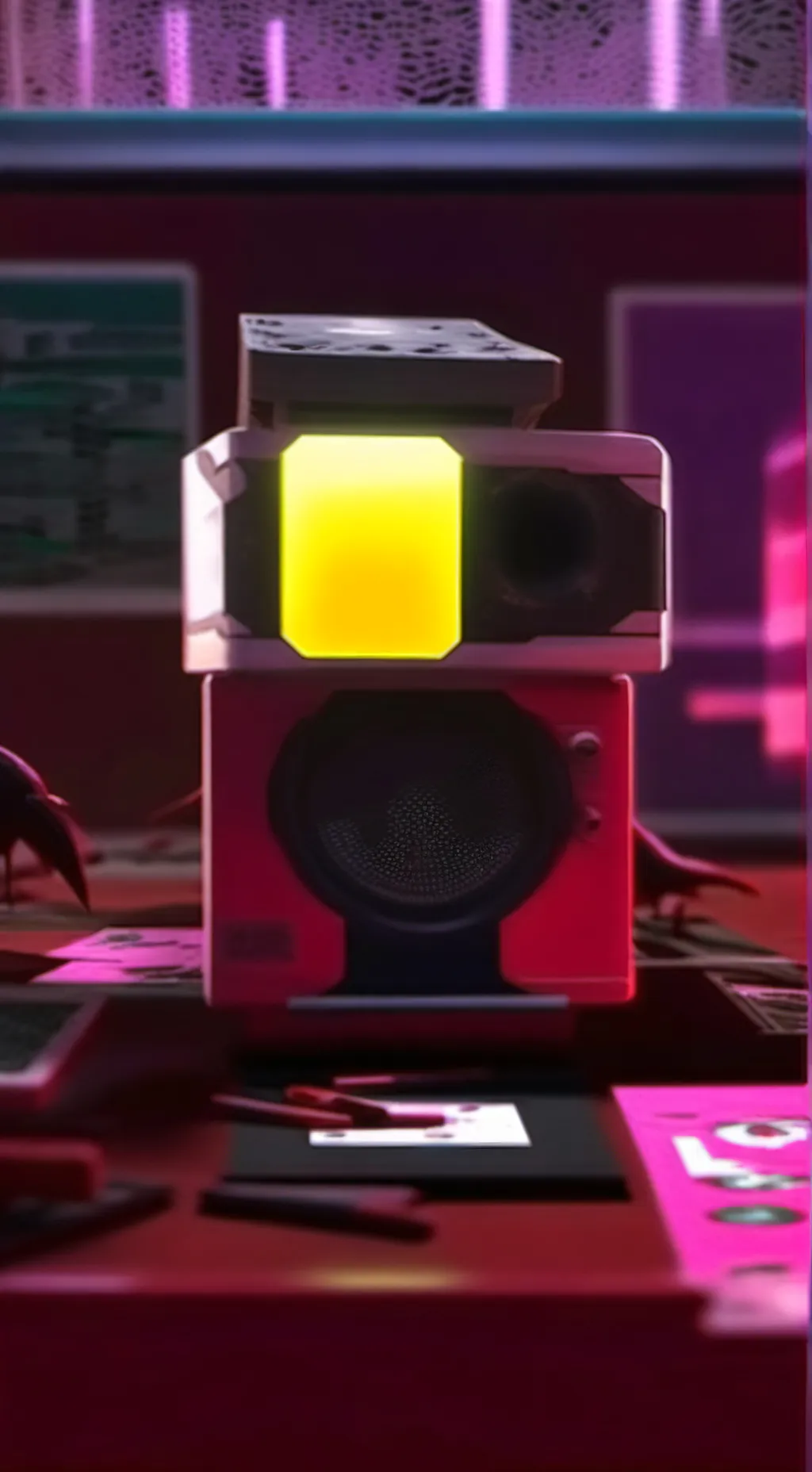 ai character: Squid game  background