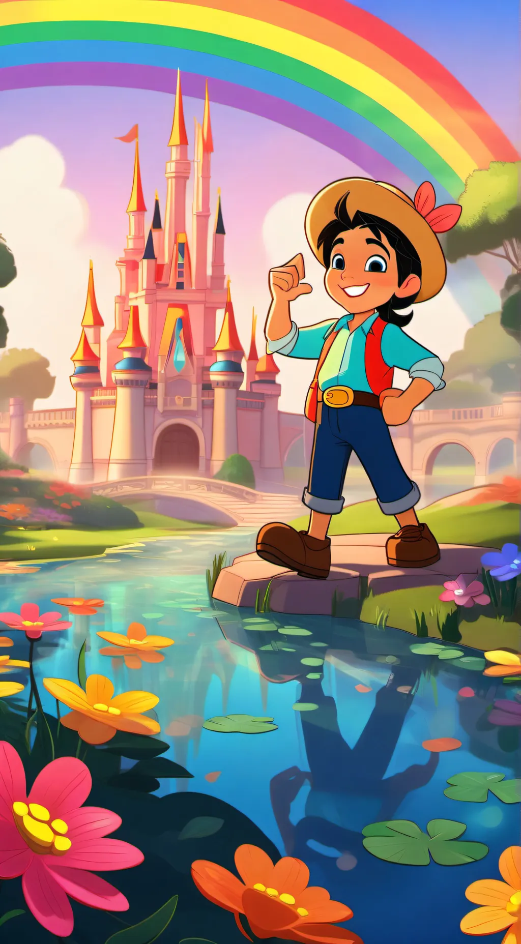ai character: Dandys world ig?  background