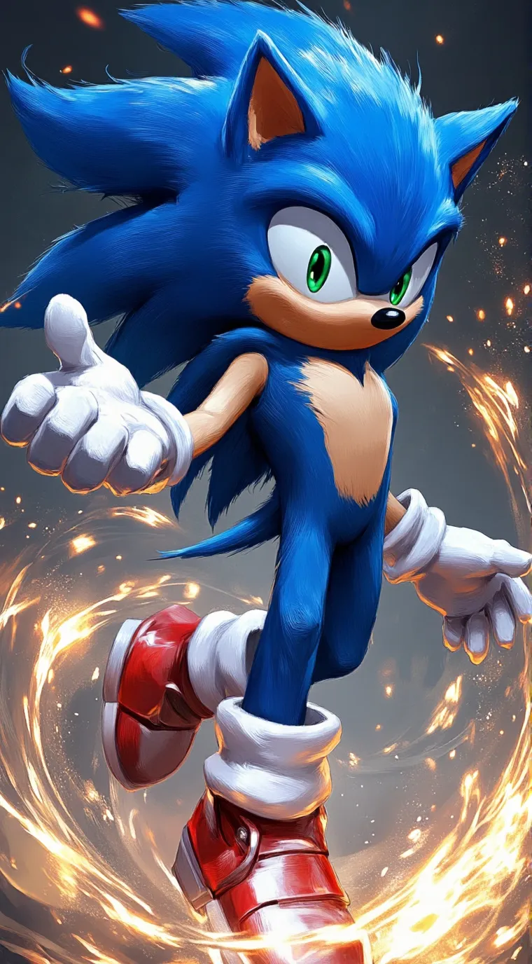 ai character: Archie sonic  background