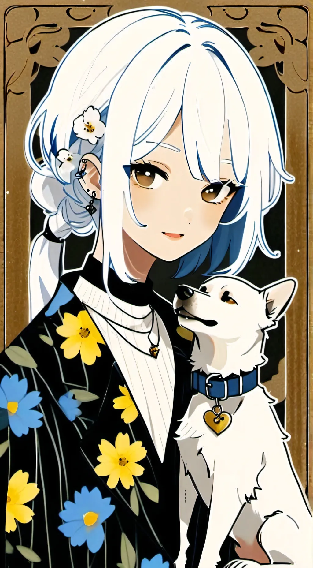 ai character: Crystal background