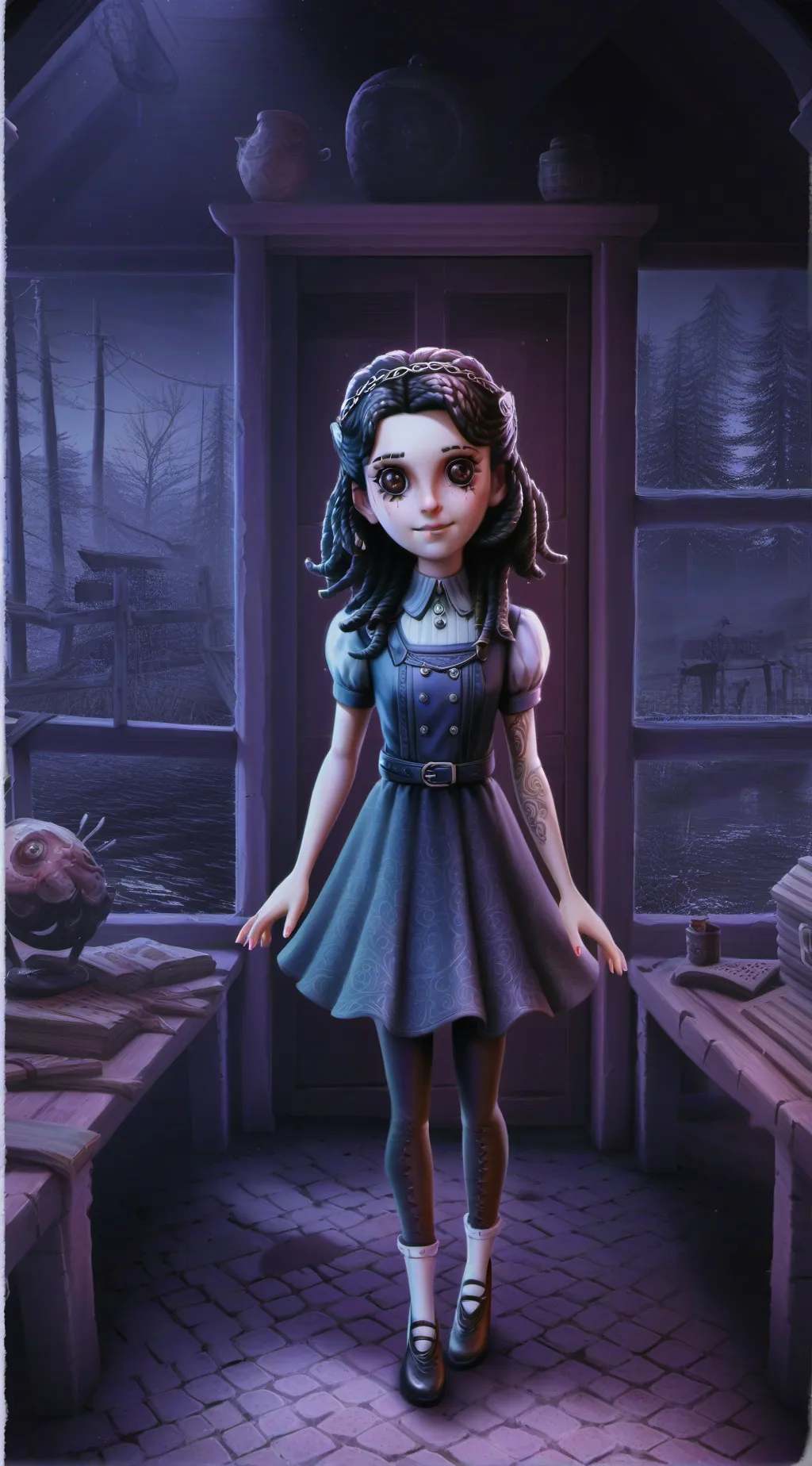 ai character: DONT SAY W background