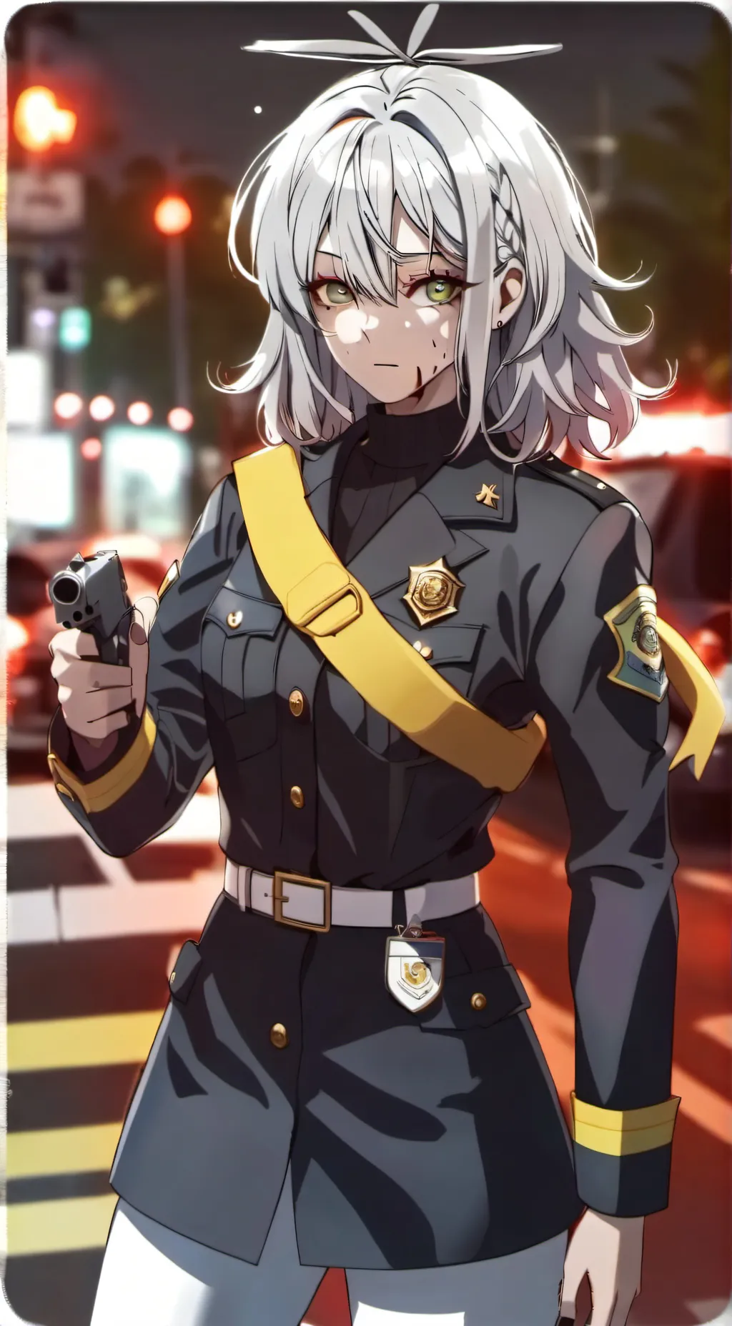 ai character: Sofía la policía background