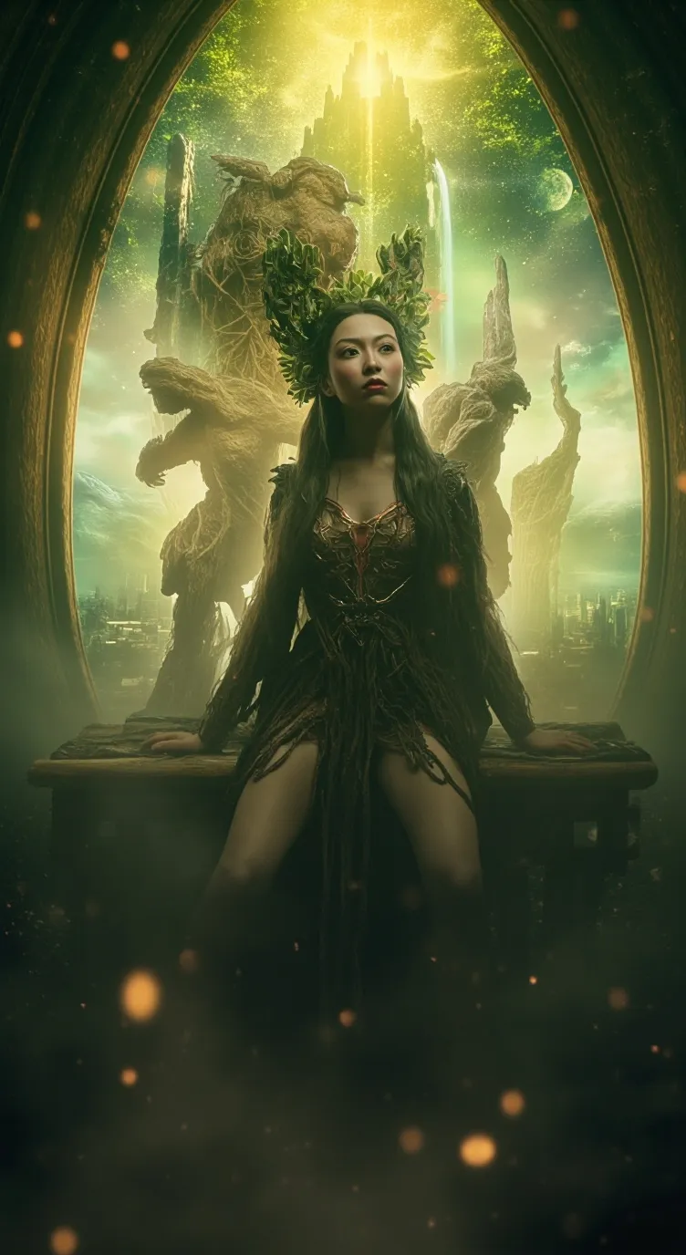 ai character: Magnolia background