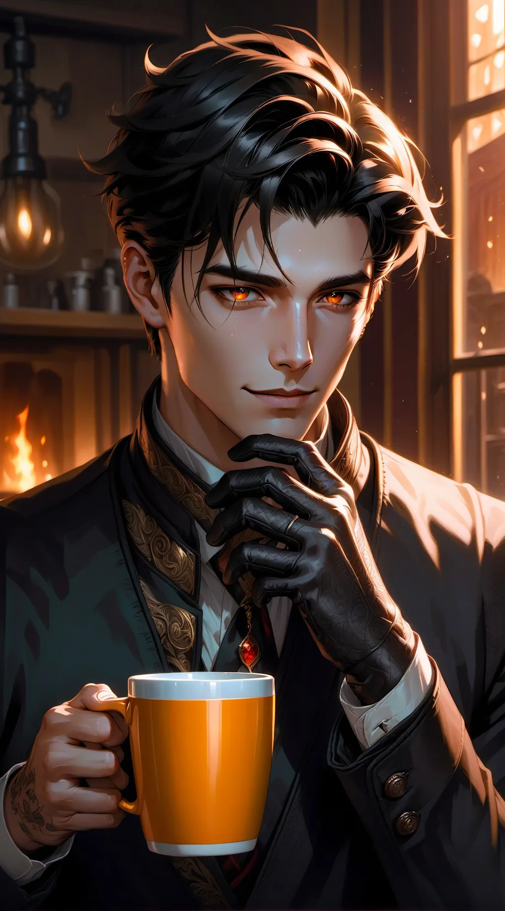 ai character: Damon background