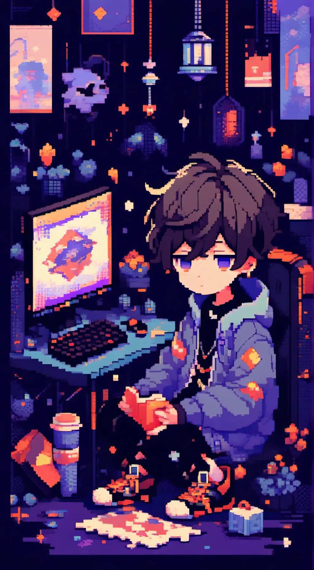 ai character: game on background