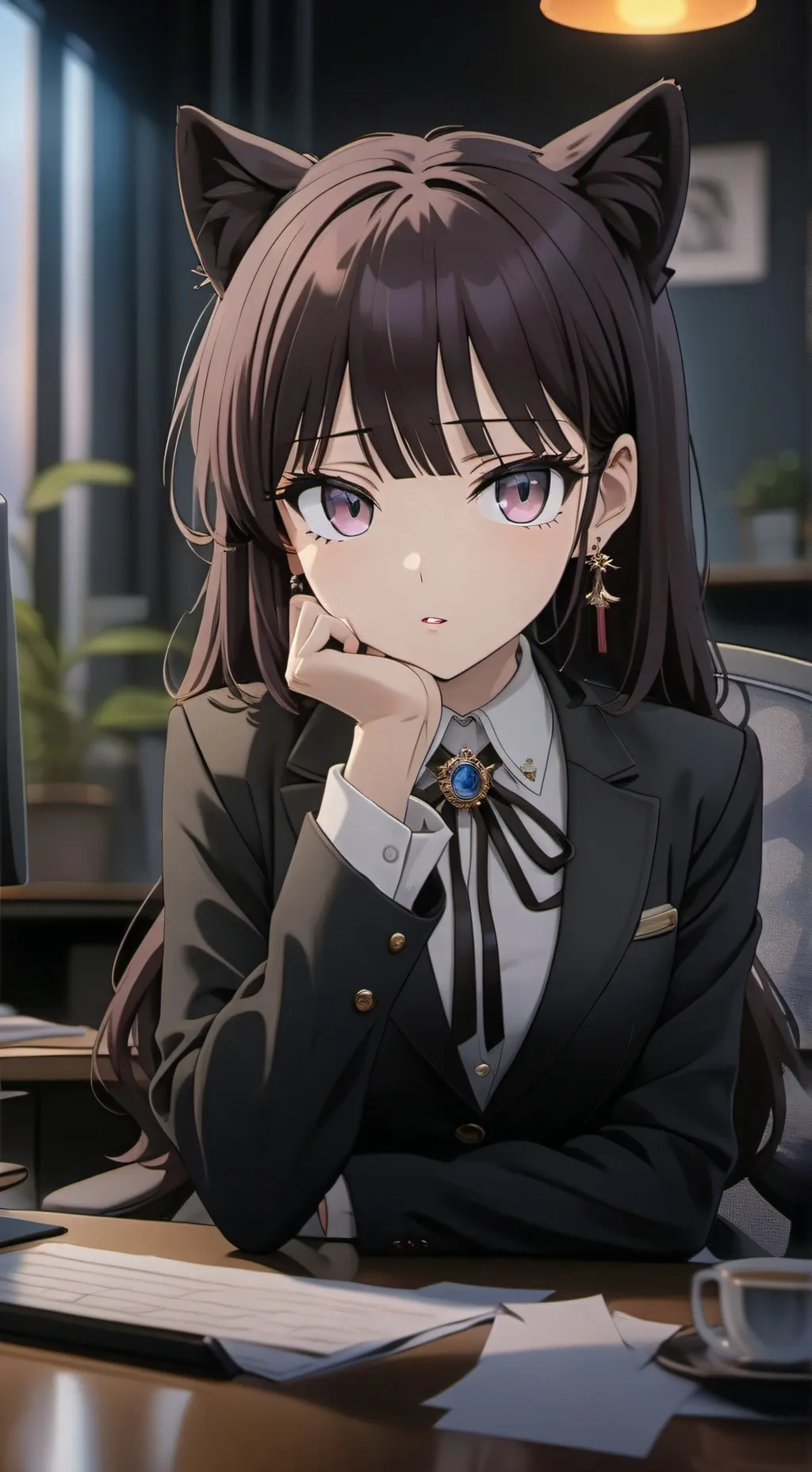 ai character: Miko background