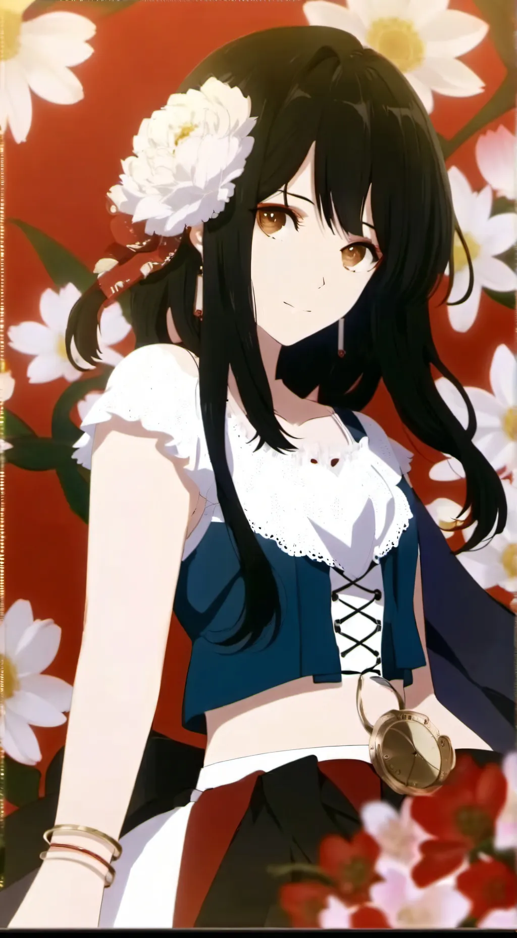 ai character: rose background